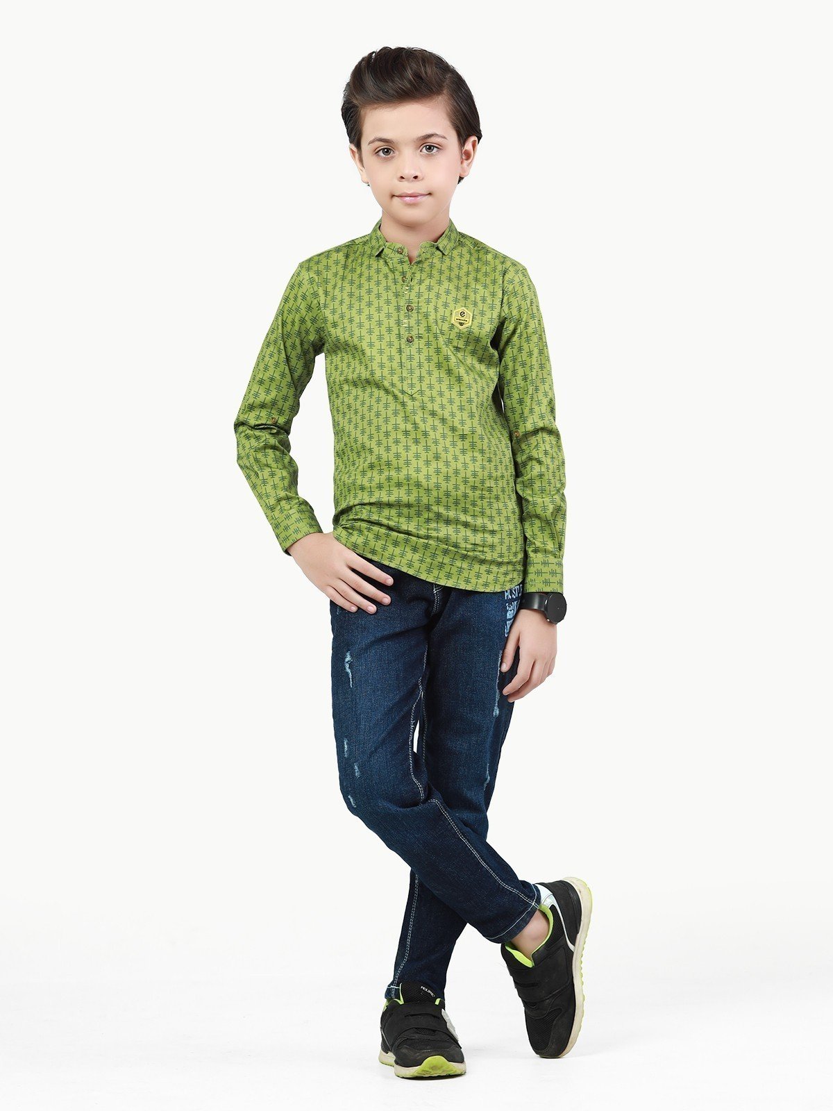 Boy's Green Shirt