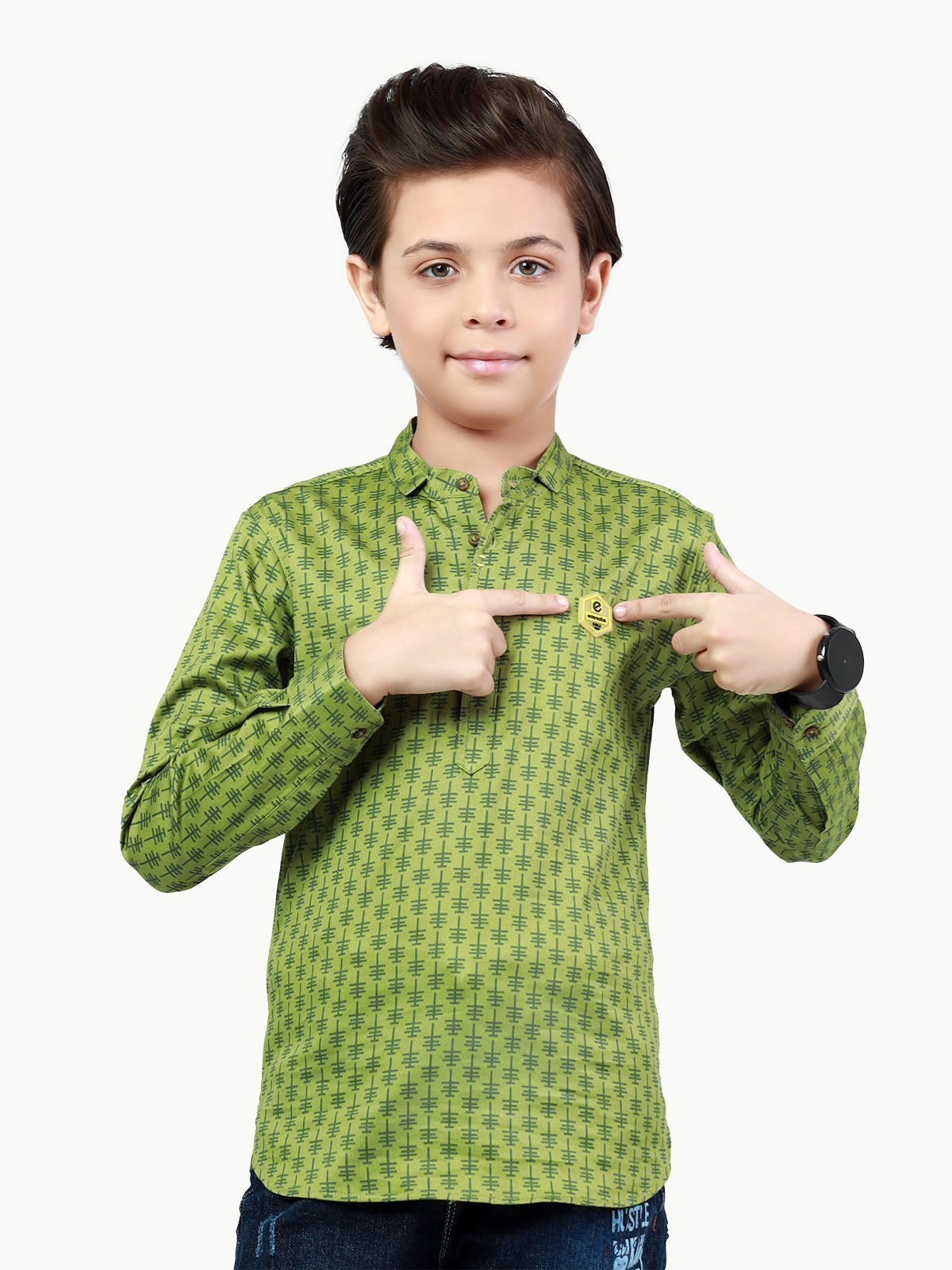 Boy's Green Shirt