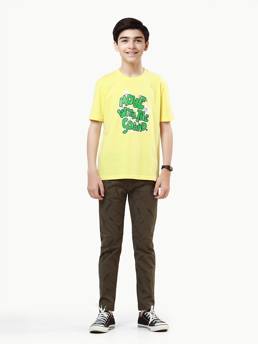 Boy's Light Yellow T-Shirt