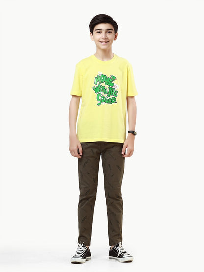 Boy's Light Yellow T-Shirt