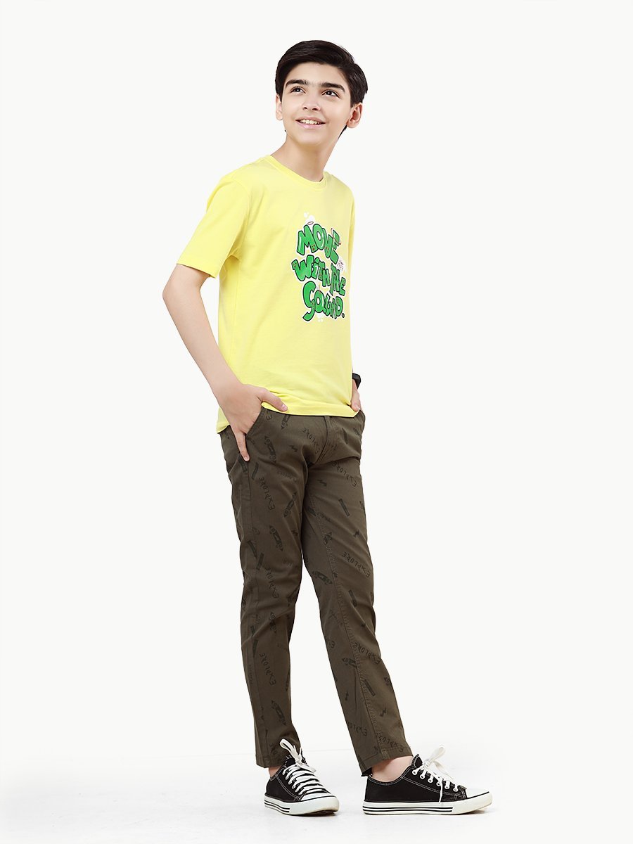 Boy's Light Yellow T-Shirt