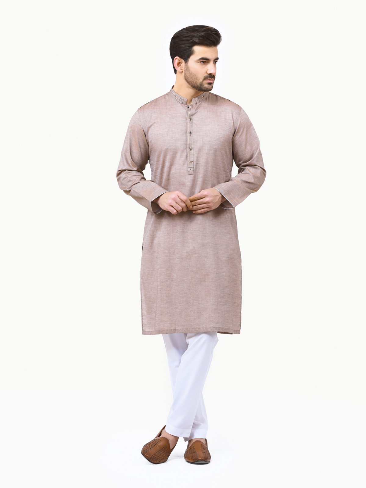 Men's Beige Kurta