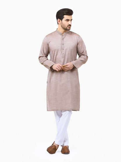Men's Beige Kurta
