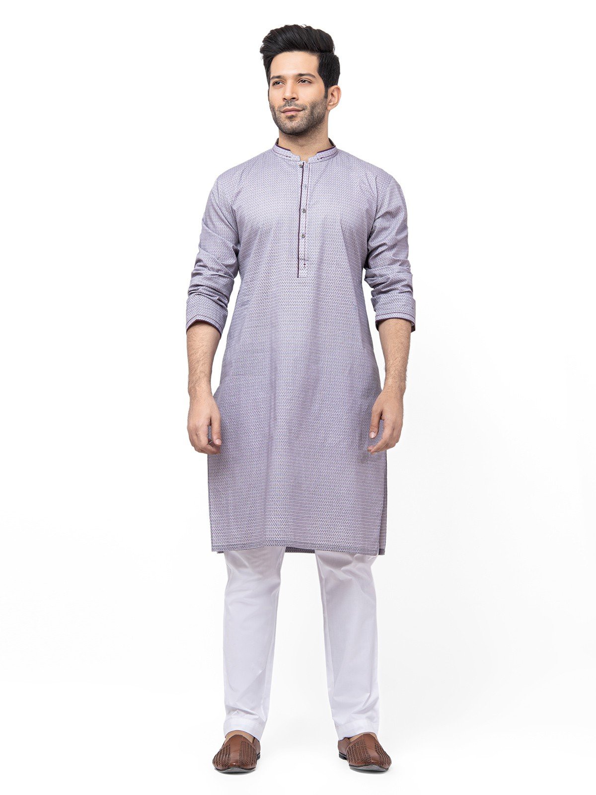 Men's Purple Kurta