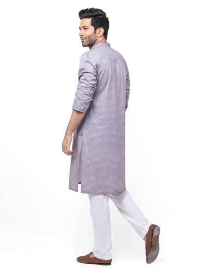 Men's Purple Kurta