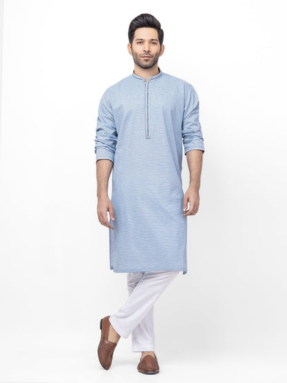 Men's Sky Blue Kurta