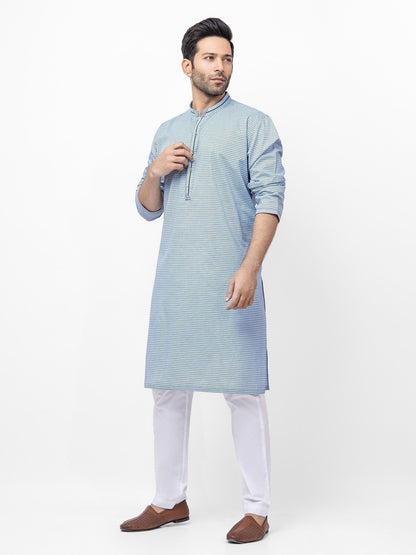 Men's Sky Blue Kurta