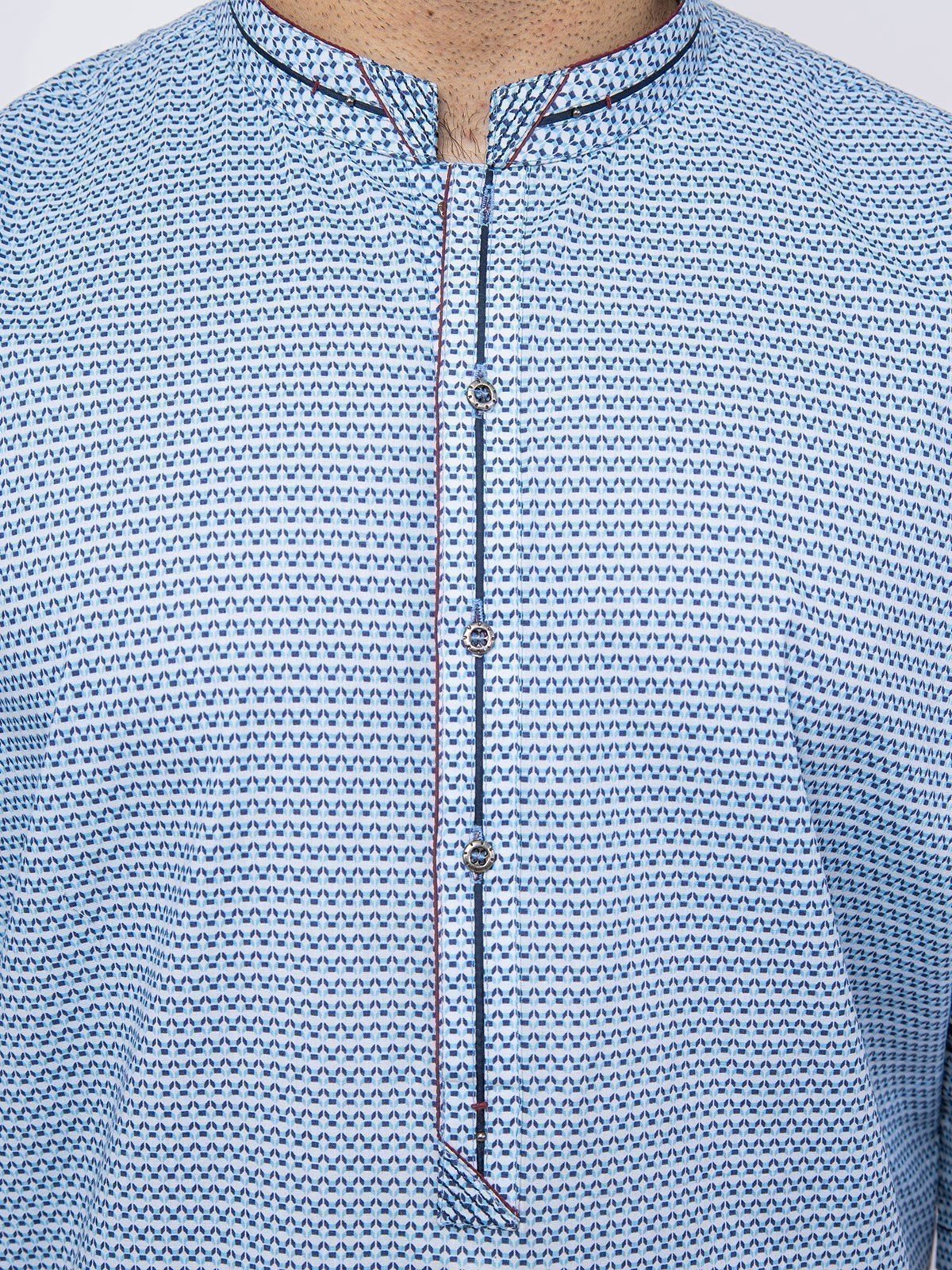 Men's Sky Blue Kurta