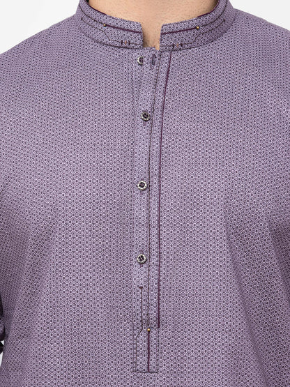 Men's Purple Kurta