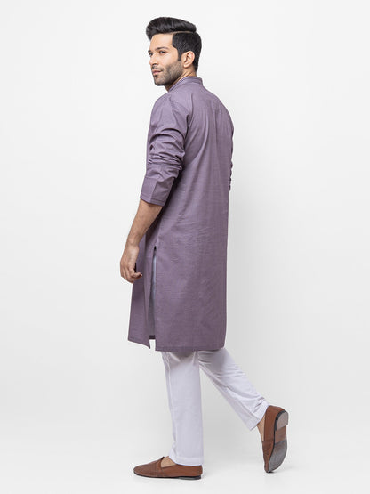 Men's Purple Kurta