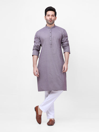 Men's Purple Kurta