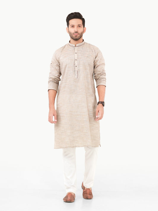 Men's Beige Kurta