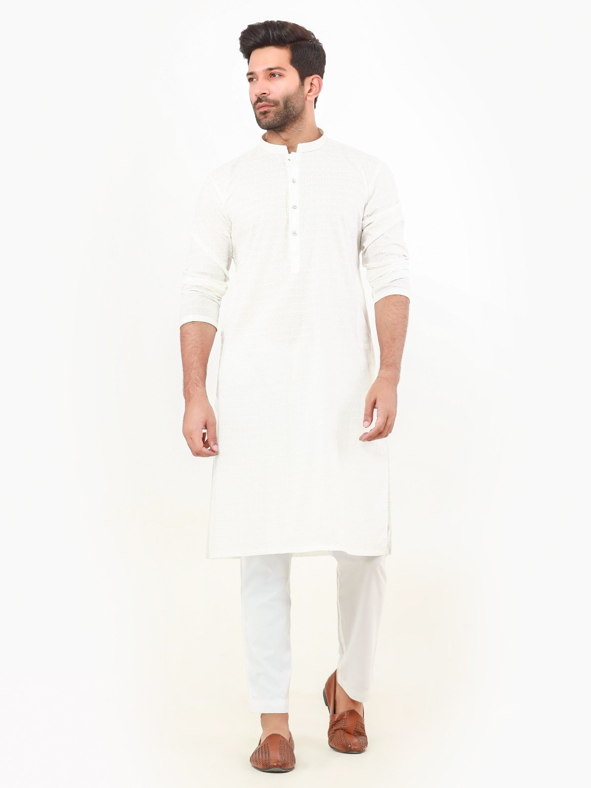 Men's Cream Kurta