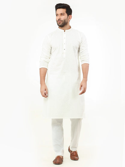 Men's Cream Kurta