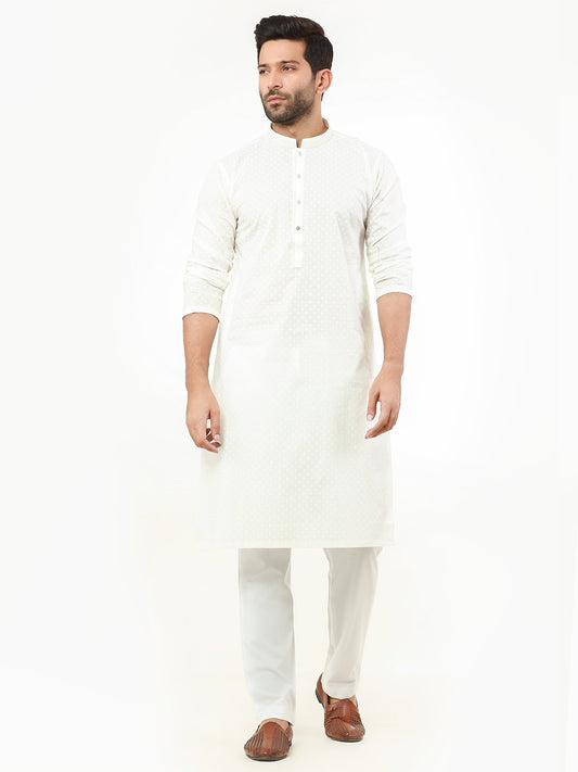 Men's Cream Kurta