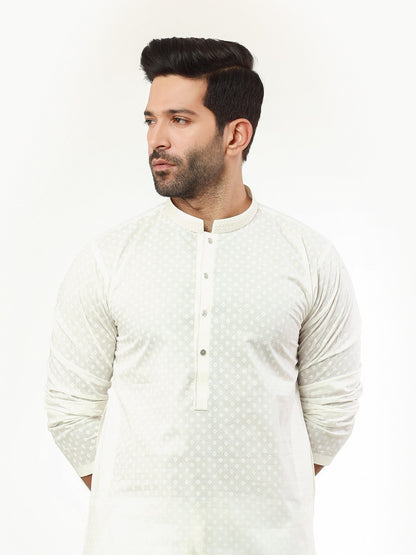 Men's Cream Kurta