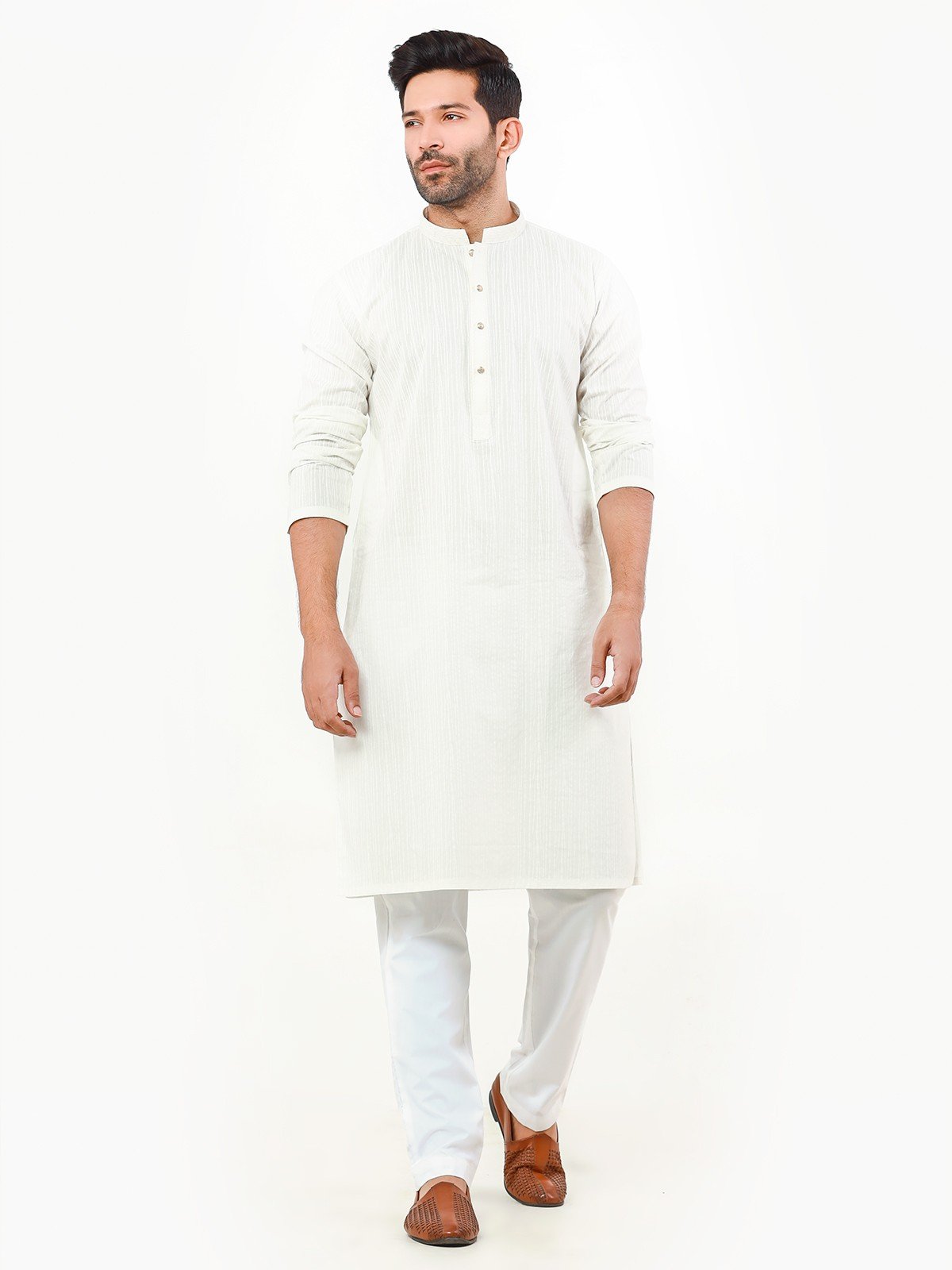 Men's Cream Kurta