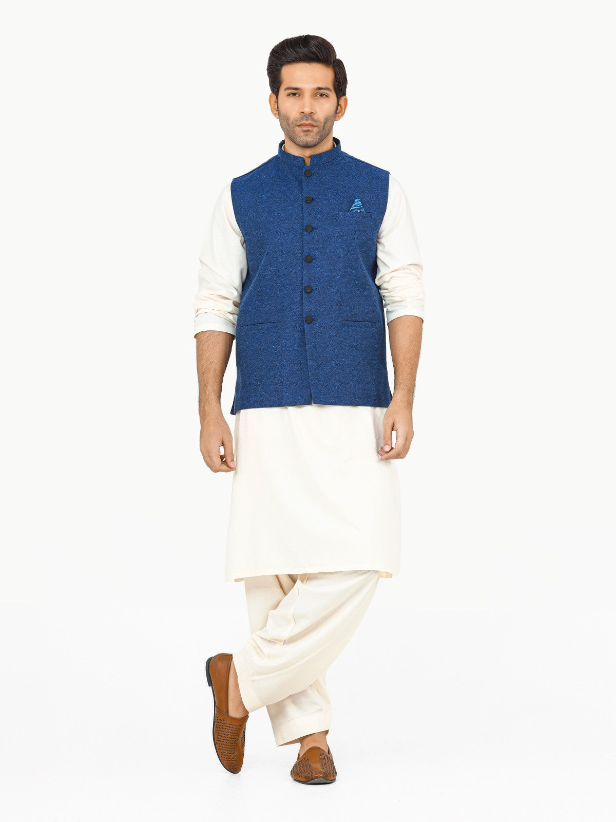 Men's Blue Waist Coat