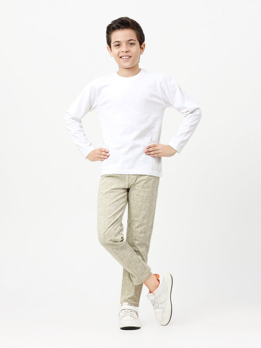 Boy's Light Sage Chino Pant