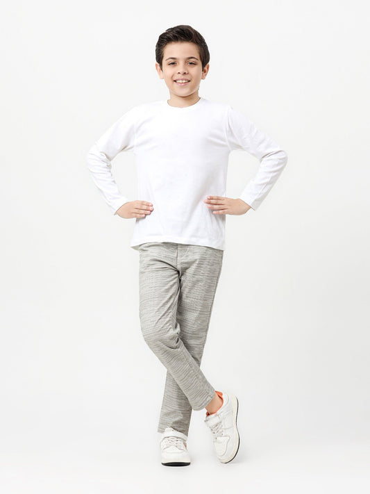 Boy's Grey Chino Pant