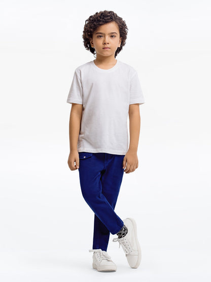 Boy's Dark Blue Chino Pant