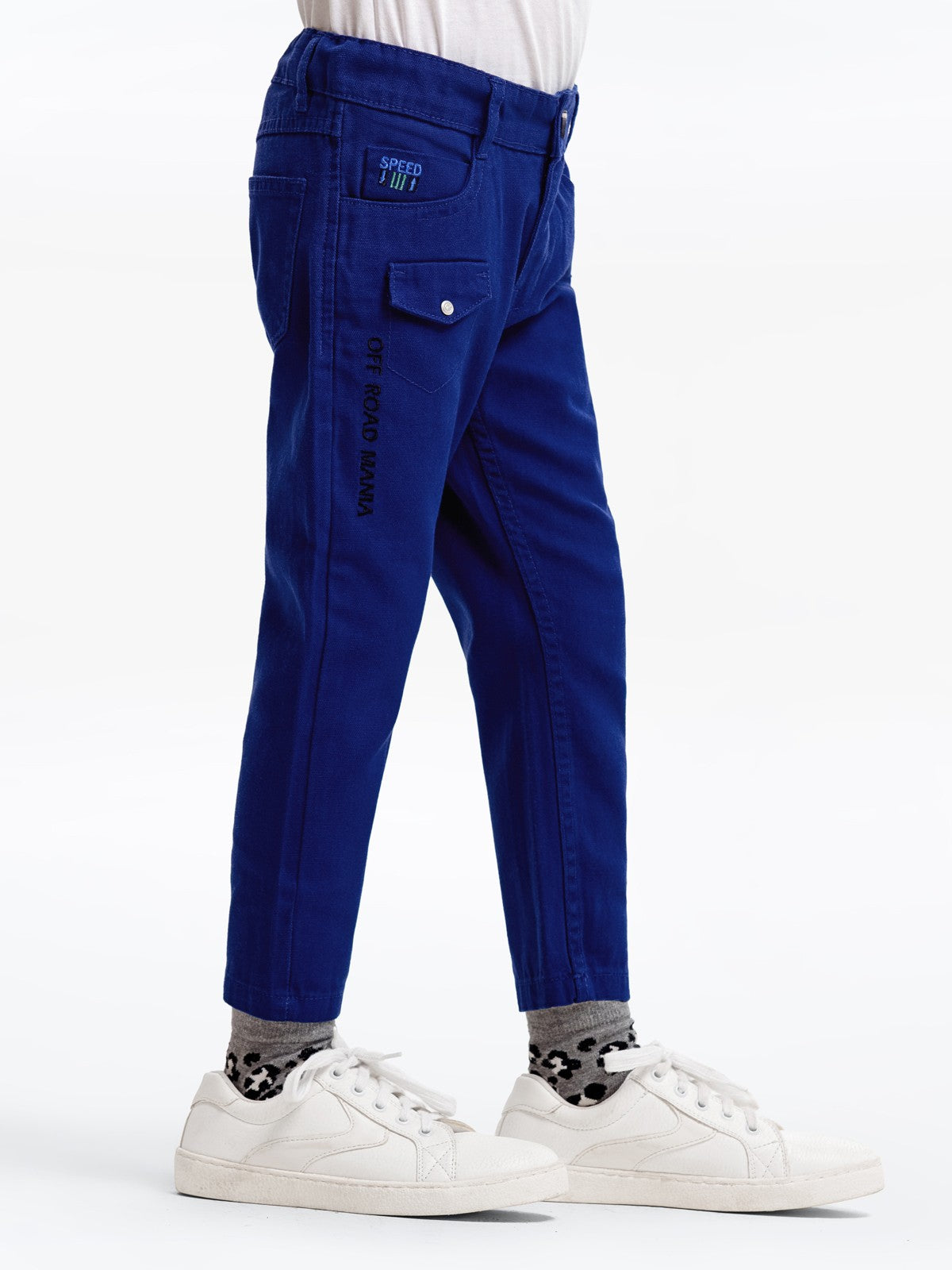 Boy's Dark Blue Chino Pant