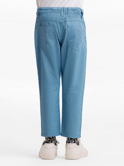 Boy's Mid Blue Chino Pant