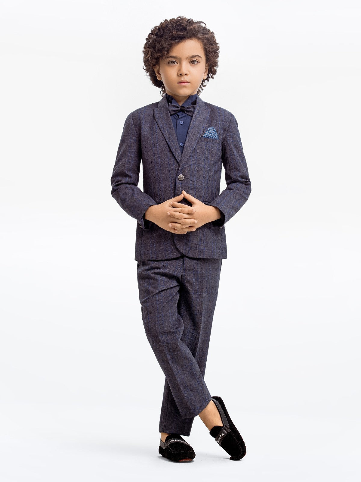 Boy's Dark Grey Coat Pant