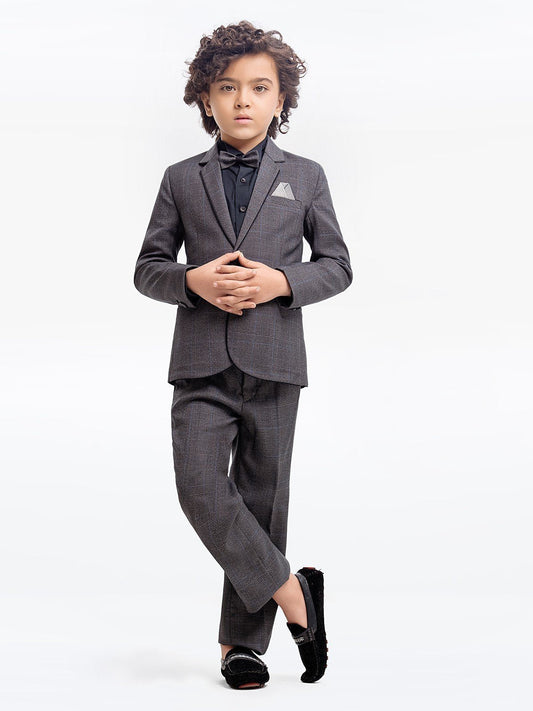 Boy's Dark Grey Coat Pant