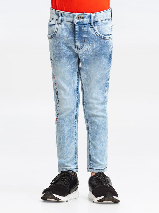 Boy's Sky Blue Denim Pant