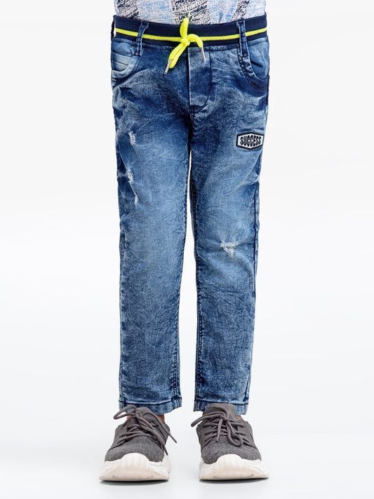 Boy's Mid Blue Denim Pant