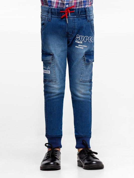 Boy's Denim Blue Denim Pant