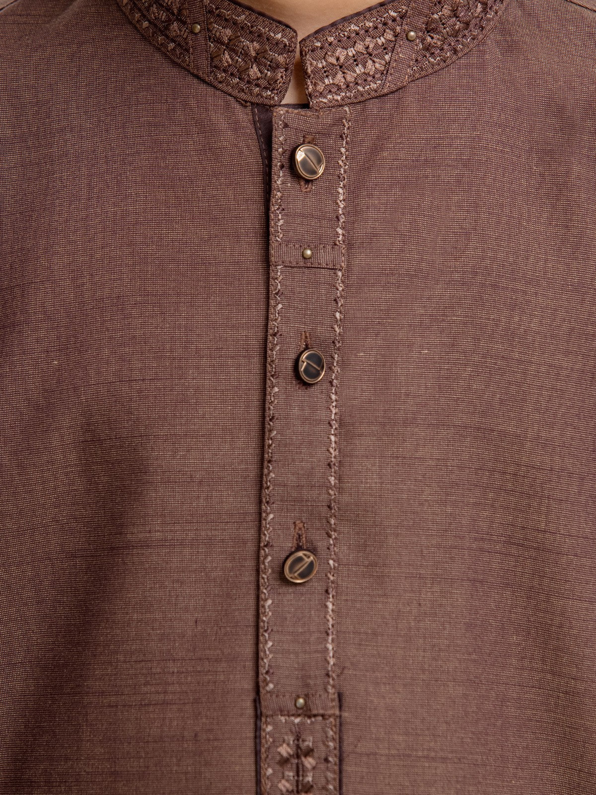 Boy's Brown Kurta Shalwar