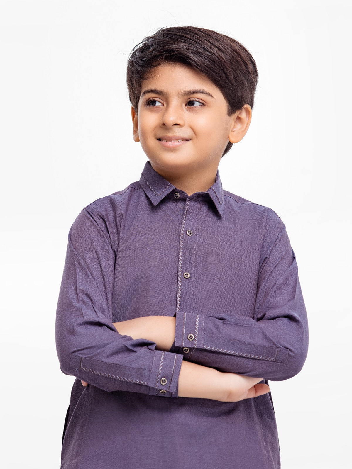 Boy's Purple Kurta Shalwar