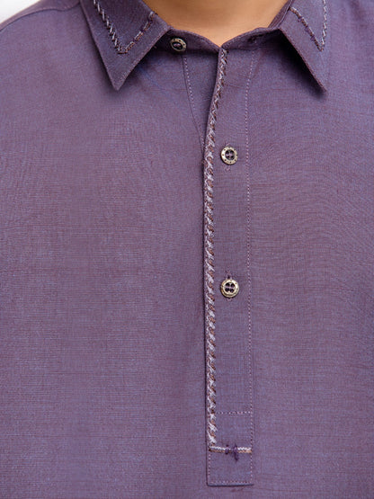 Boy's Purple Kurta Shalwar