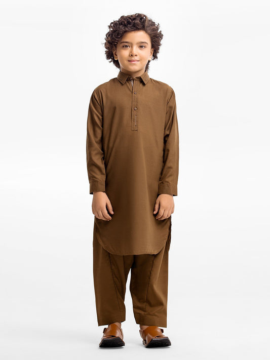 Boy's Mehndi Kurta Shalwar