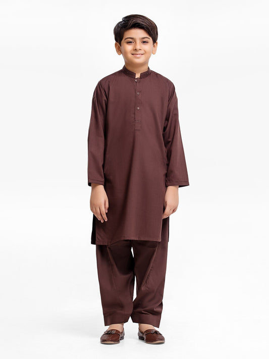 Boy's Brown Kurta Shalwar