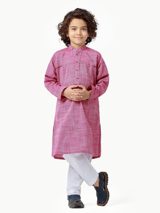 Boy's Deep Pink Kurta