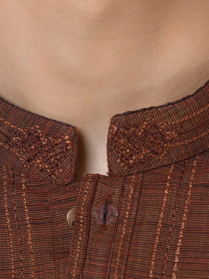 Boy's Brown Kurta