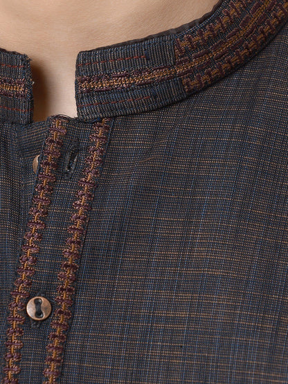 Boy's Dark Brown Kurta