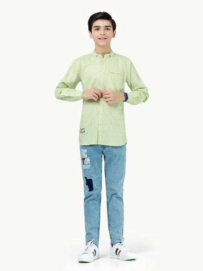 Boy's Light Green Shirt