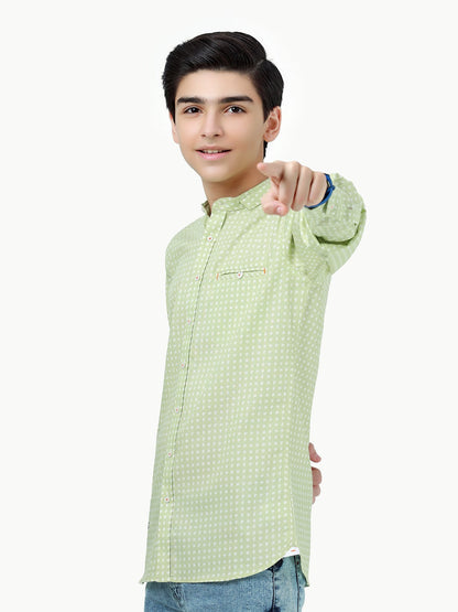 Boy's Light Green Shirt