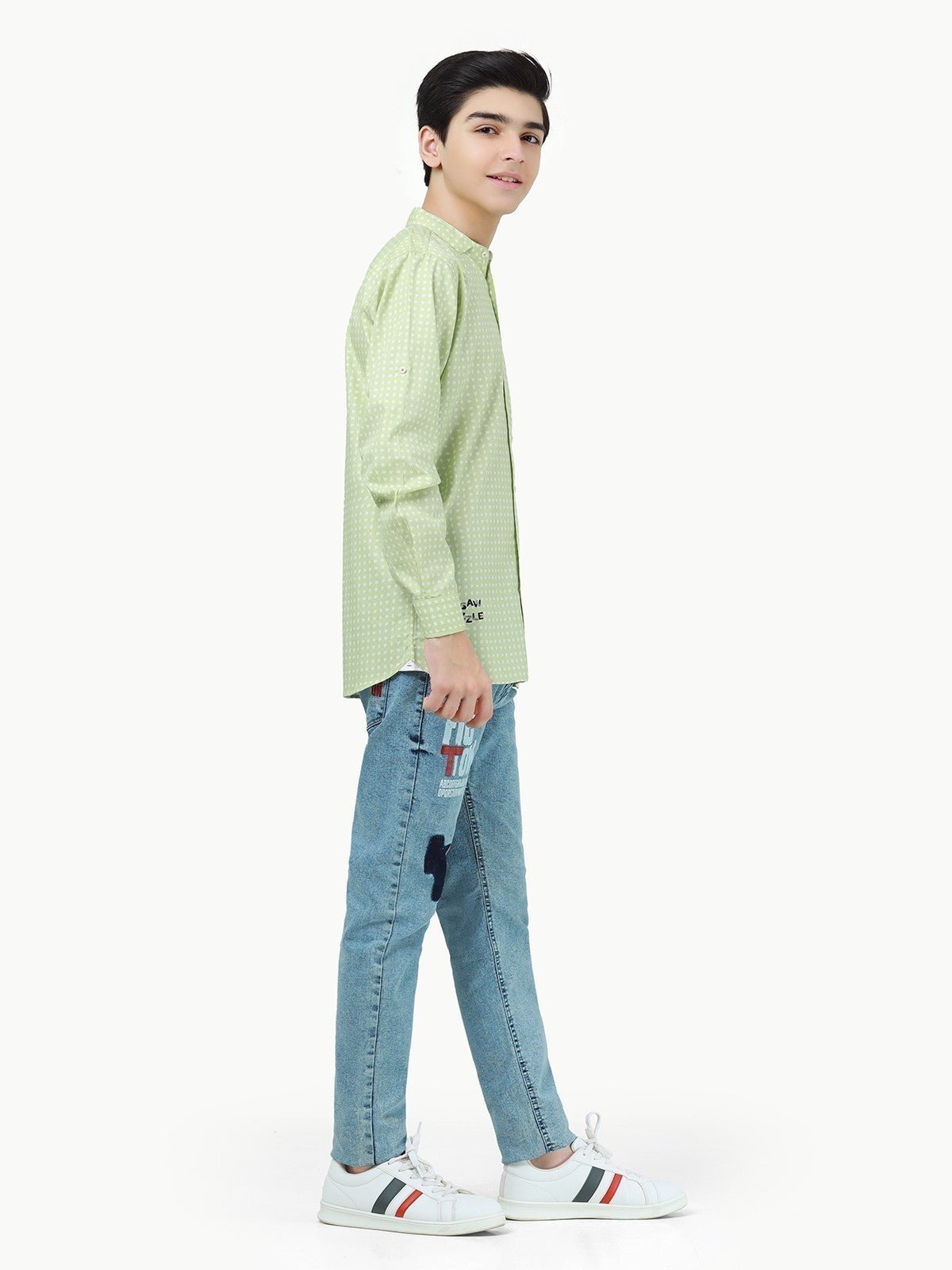 Boy's Light Green Shirt