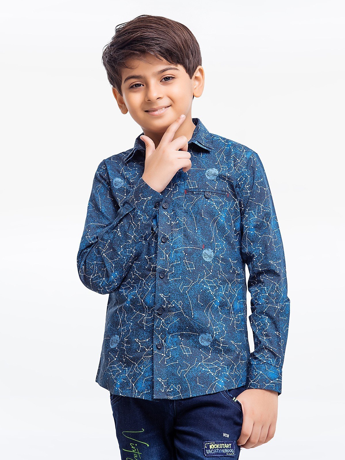 Boy's Navy Blue Shirt