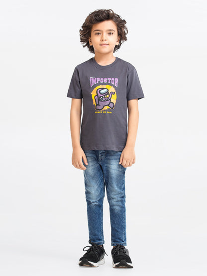 Boy's Charcoal T-Shirt