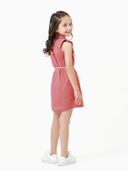 Girl's Red Frock