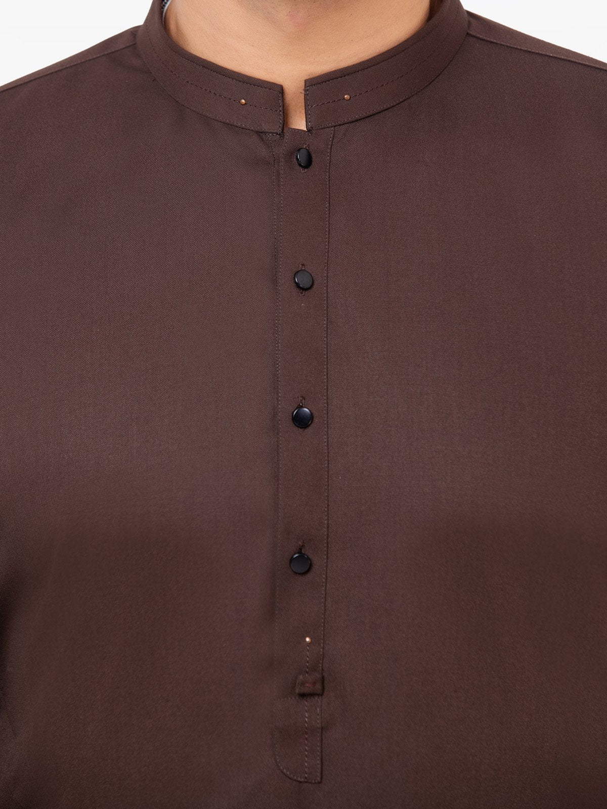 Men's Dark Brown Kurta Pajama