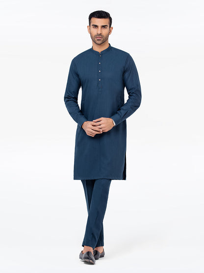 Men's Dark Ocean Kurta Pajama