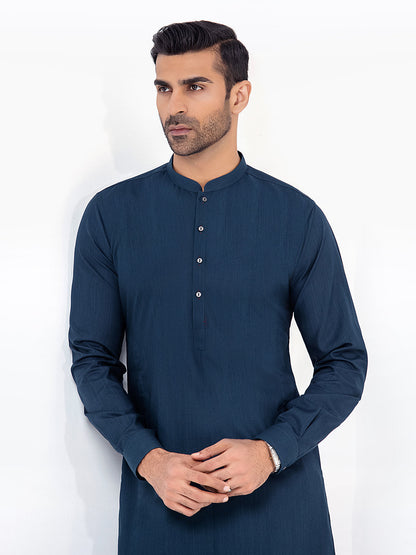 Men's Dark Ocean Kurta Pajama