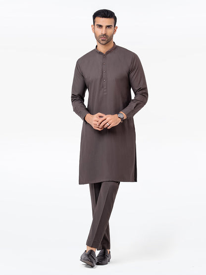 Men's Dark Grey Kurta Pajama